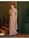 Brown Mohmanthan Carmella Vancy Lycra Festival Wear Heavy Thread Zari And Cord Embroidery Work Heavy Designer Saree 5810